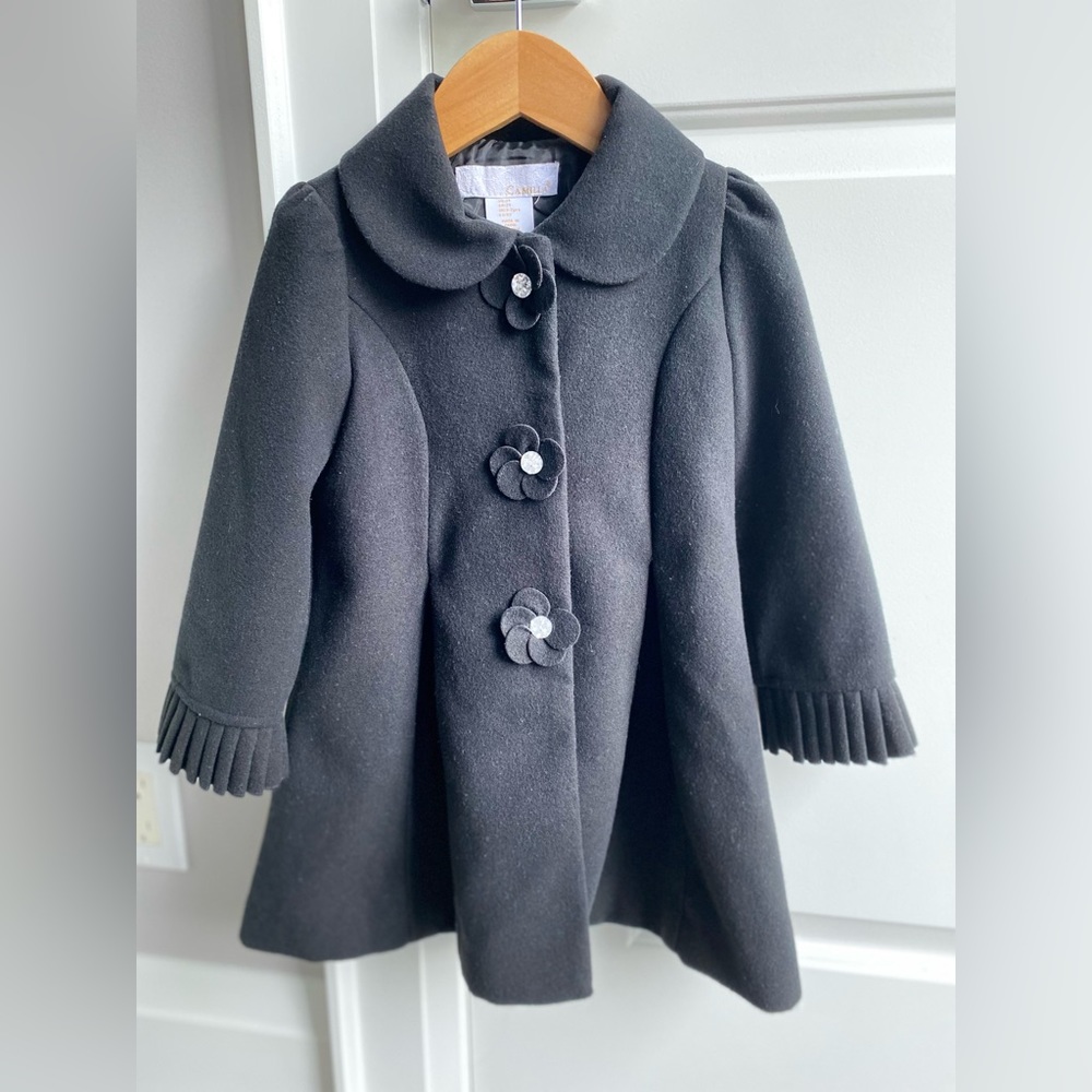 Camilla Black Toddler Coat  - Size: 2T